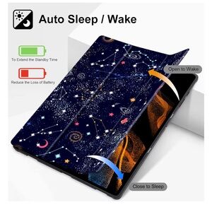 Starry Night Tablet Case with Auto Sleep/Wake For Samsung Galaxy A8 10.5”